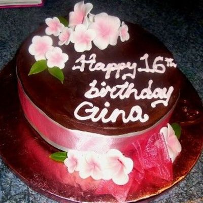 Pink Frangipani Cake