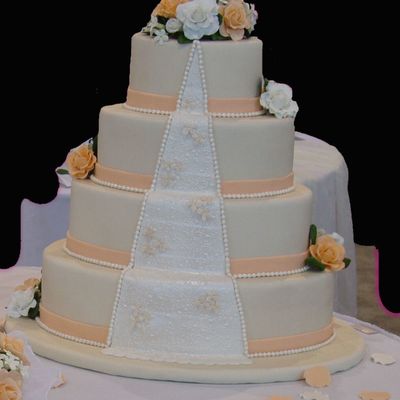 Peach And White
