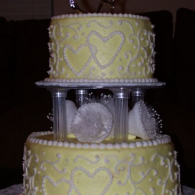 Yellow Anniversary Cake