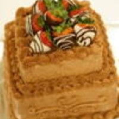 2 Tier Square Grooms Cake