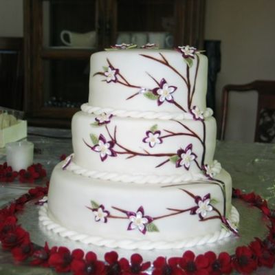 My First Fondant Wedding Cake