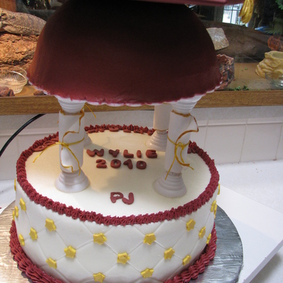 Tiered Graduation Cake