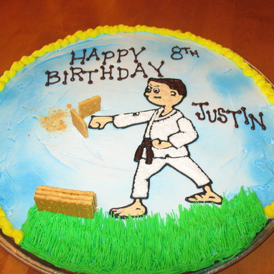 Martial Arts Karate Cookie Cake