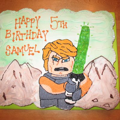 Star Wars Anikan Lego Cupcake Cake