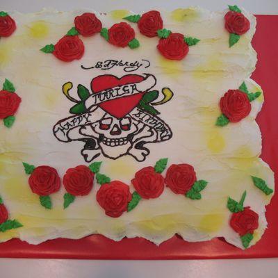 Ed Hardy Cupcake Cake