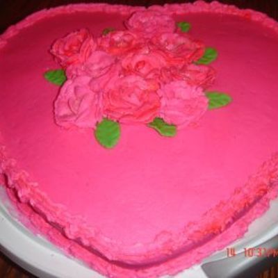 Valentines Heart Cake