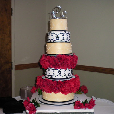 Round Wedding Cake