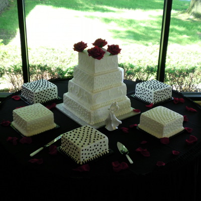 Square Wedding Cake