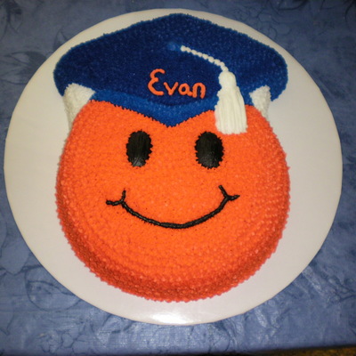 Orange Smiley Face Grad