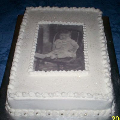 Edible Image B-Day Cake