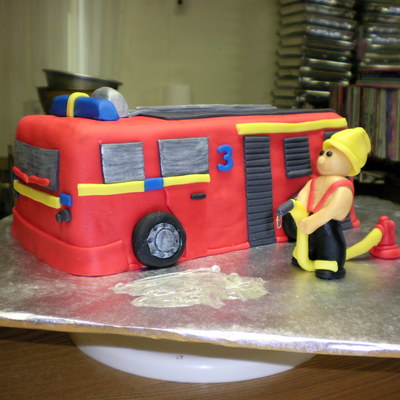 Fireman And Firetruck