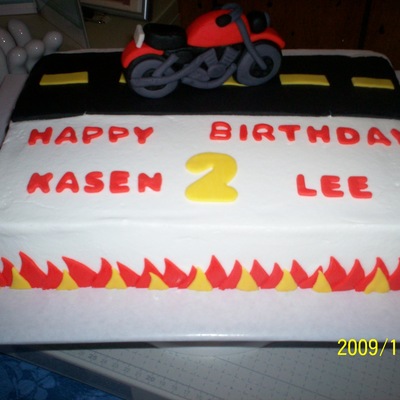 Motorcycle Cake