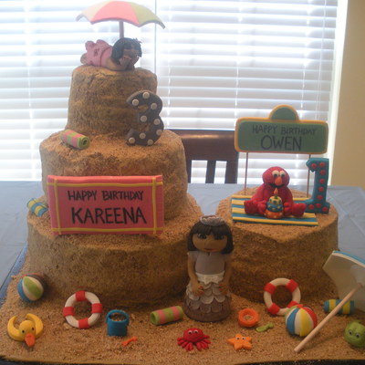 Beach Theme Birthday Cake