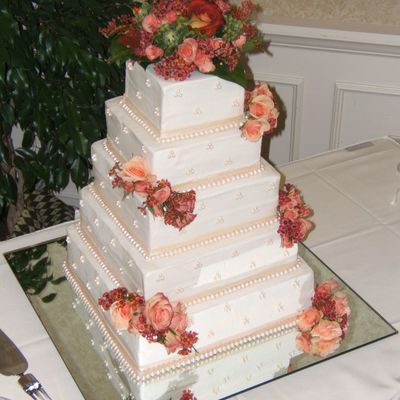 Square Wedding Cake