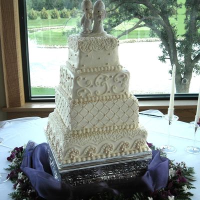 Square Wedding Cake