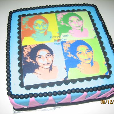 Retro Birthday Cake
