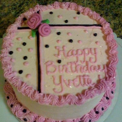 Pink & Black Cake