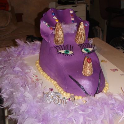 Triceritops Dinosaur Princess Cake