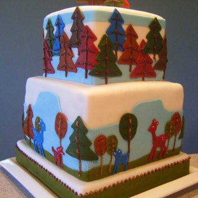 Forest Wedding Cake