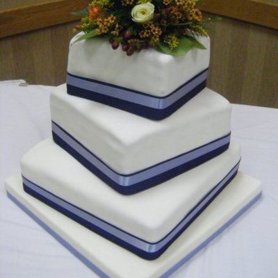 Offset Square Wedding Cake