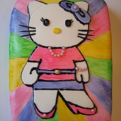 Hello Kitty Rainbow Cake