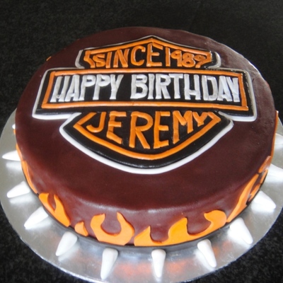 Harley Davidson Birthday Cake