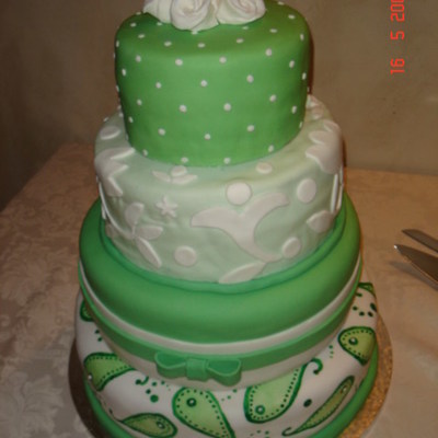 Green Wedding Cake