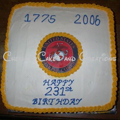 Usmc Birthday Cake