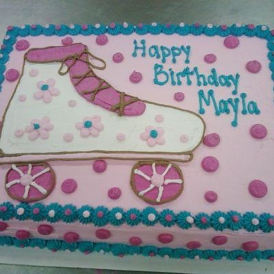 Rollerskate Cake