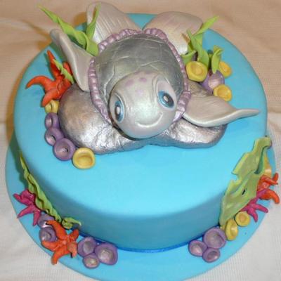 Turtle Birthday Cake
