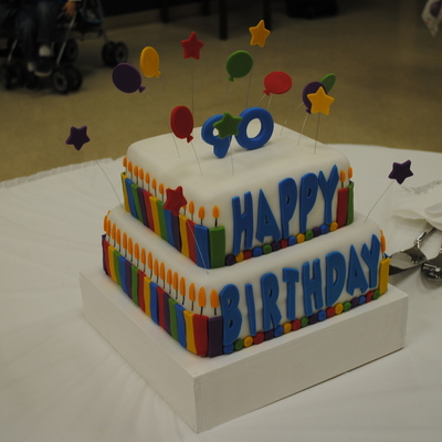 90Th Birthday Cake