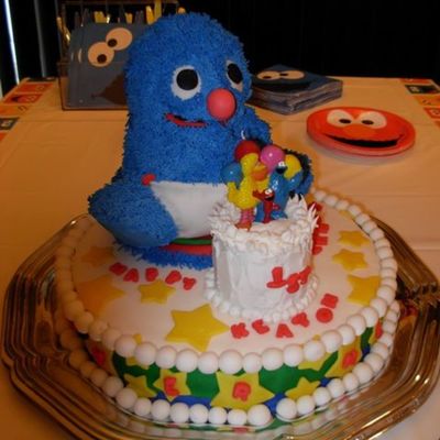 Grover Birthday Cake