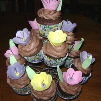 Tulip Cupcakes.