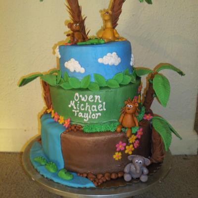 Jungle Shower Cake