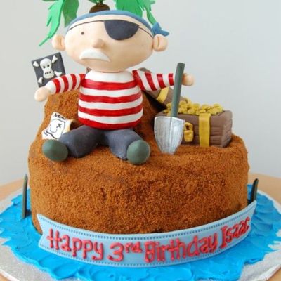 Pirate's Treasure Birthday Cake By Charmpastry