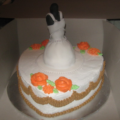 Bridal Gown Shower Cake
