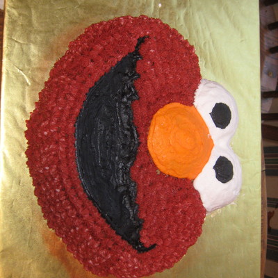 Elmo "smash" Cake