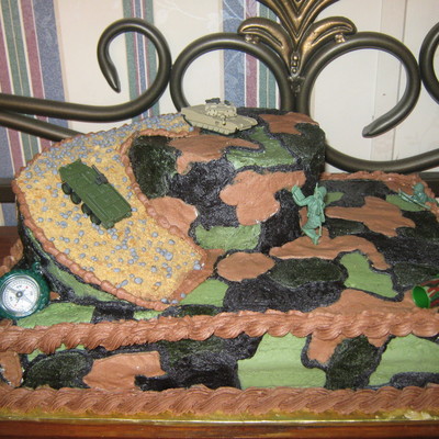 Military Birthday Cake
