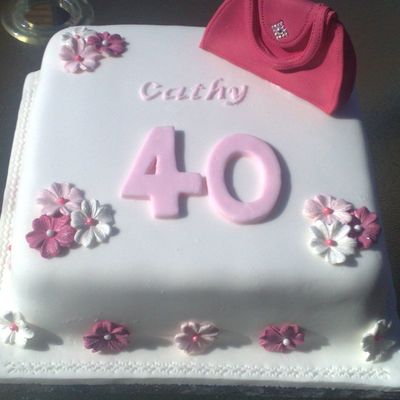 Handbag 40Th Birthday Cake