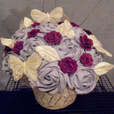 Cupcake Basket - Purple