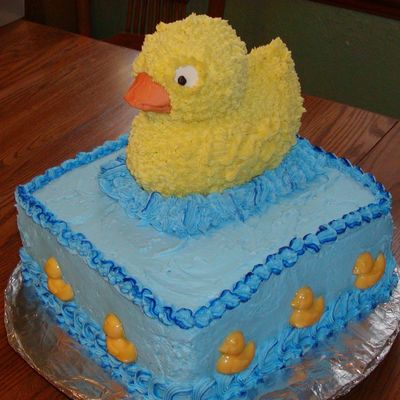 Duck Baby Shower Cake