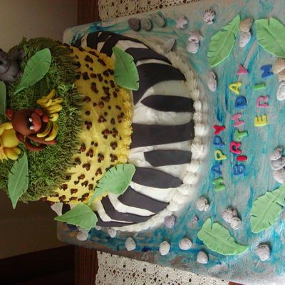 Jungle Birthday Cake