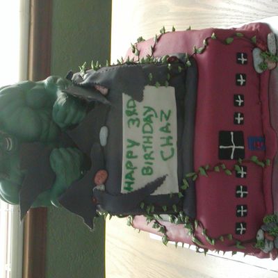 Hulk Birthday Cake