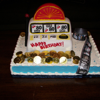 Slot Machine Birthday Cake For 80Th Birthday