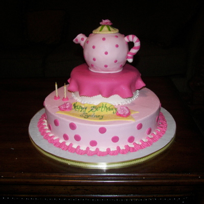 Tea Party Birthday Cake