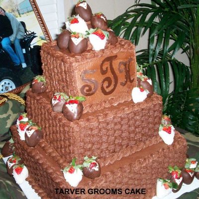Basketweave Groom's Cake