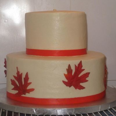 My First Wedding Cake-Fall Theme