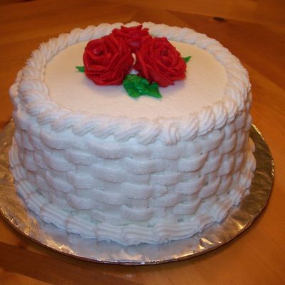 First Basketweave Cake