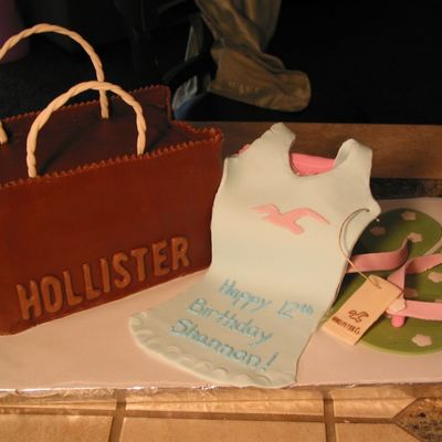 Hollister Shopping Bag Cake