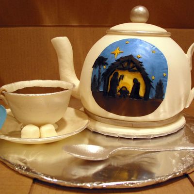 Nativity Teapot